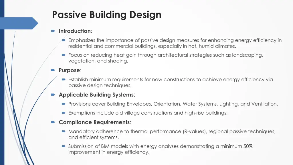 passive building design