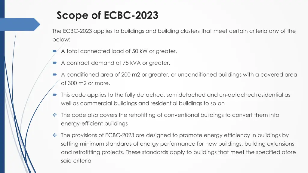 scope of ecbc 2023