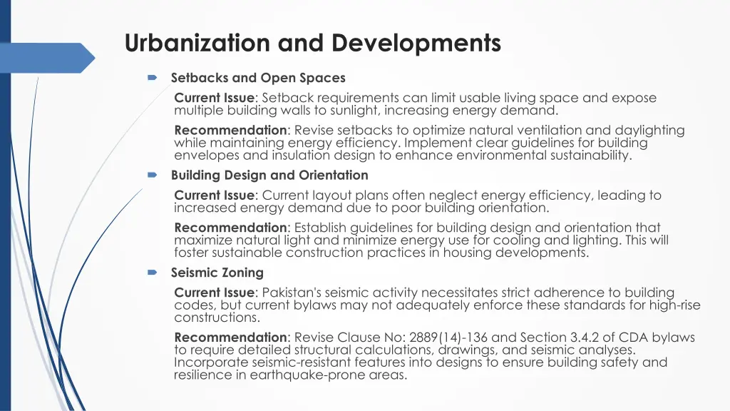 urbanization and developments 2