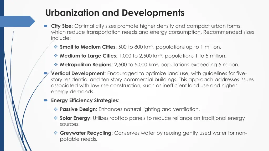 urbanization and developments 3