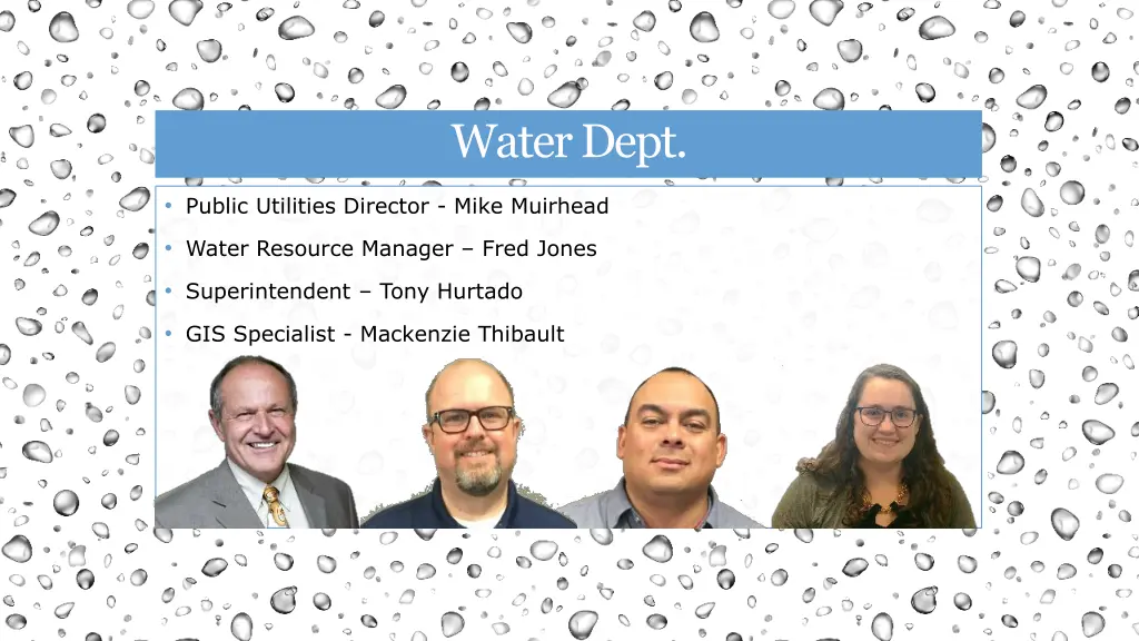 water dept