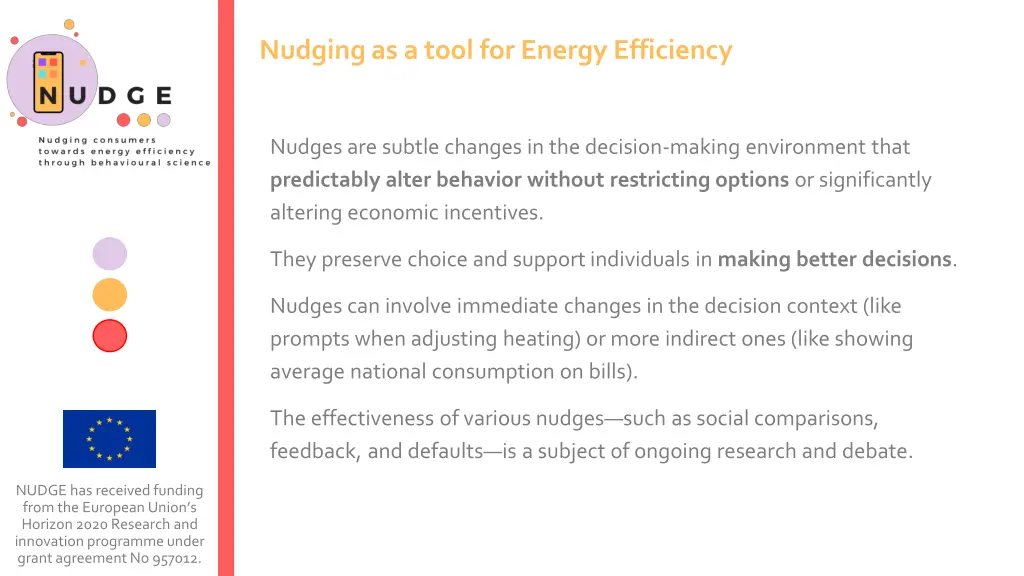 nudging as a tool for energy efficiency