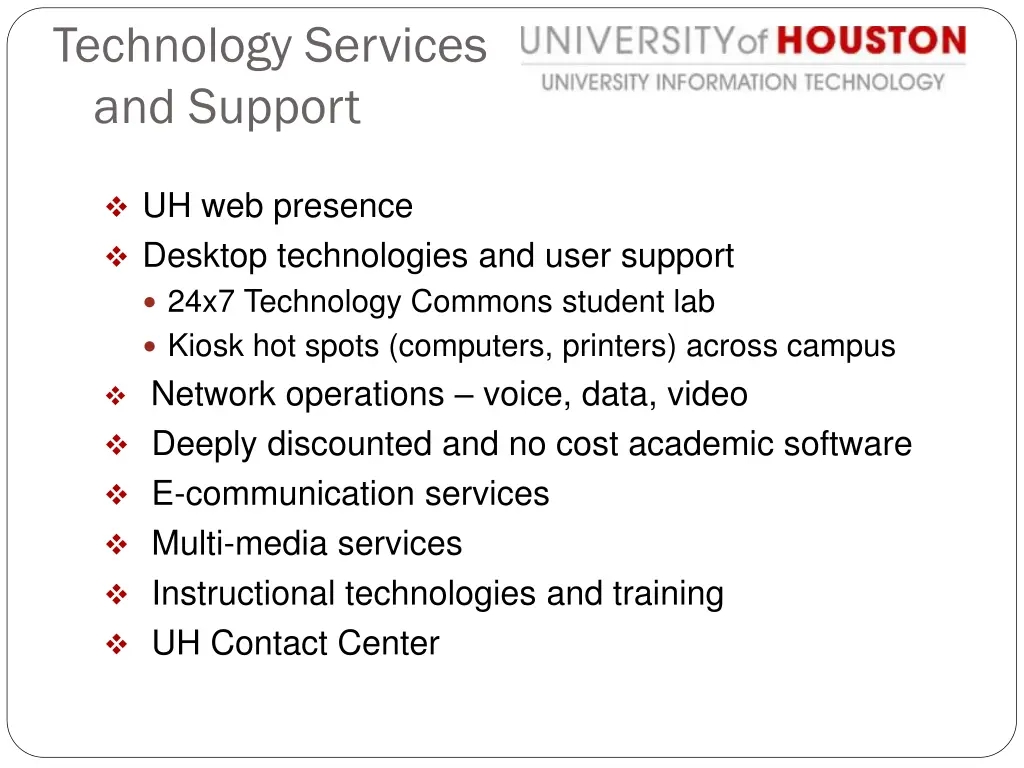 technology services and support