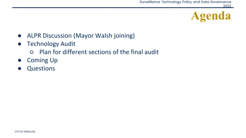 surveillance technology policy and data governance 1