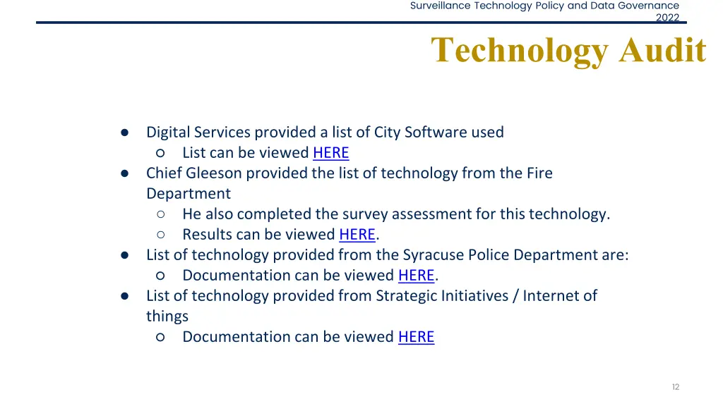 surveillance technology policy and data