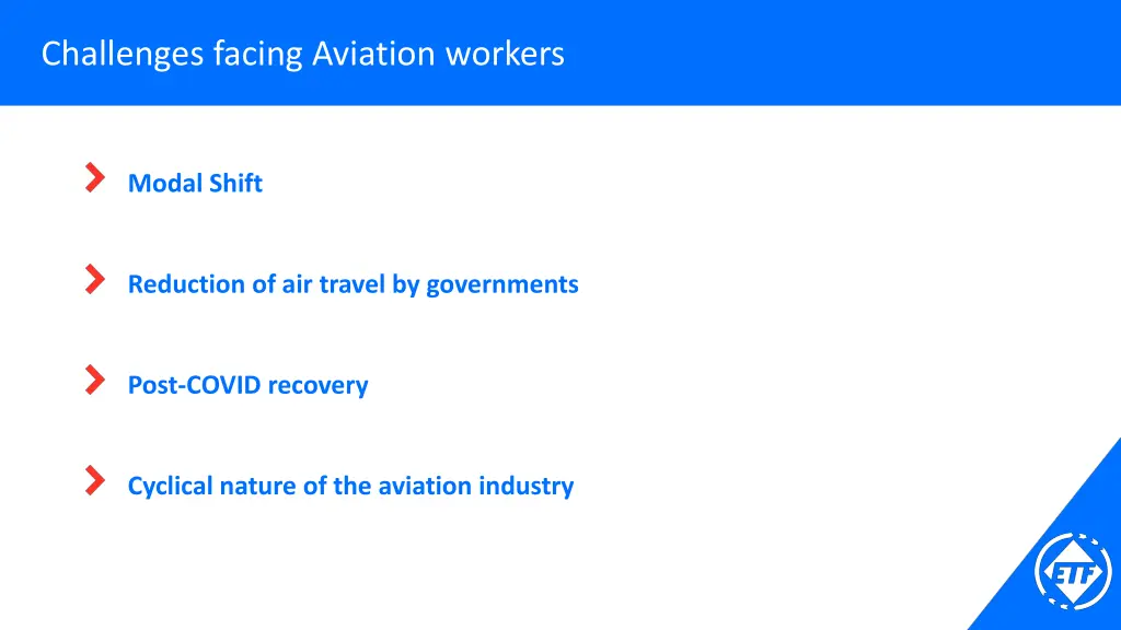 challenges facing aviation workers