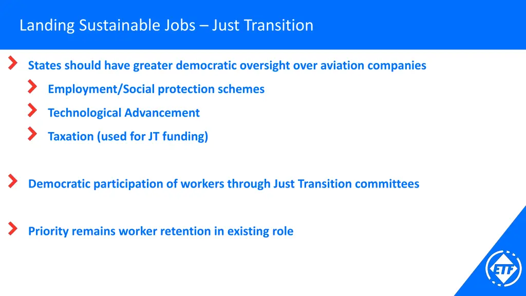 landing sustainable jobs just transition