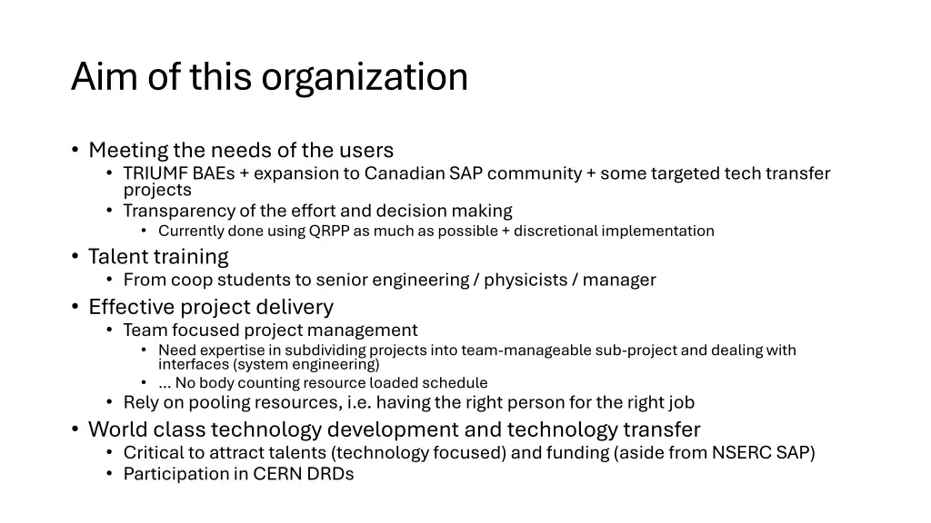 aim of this organization