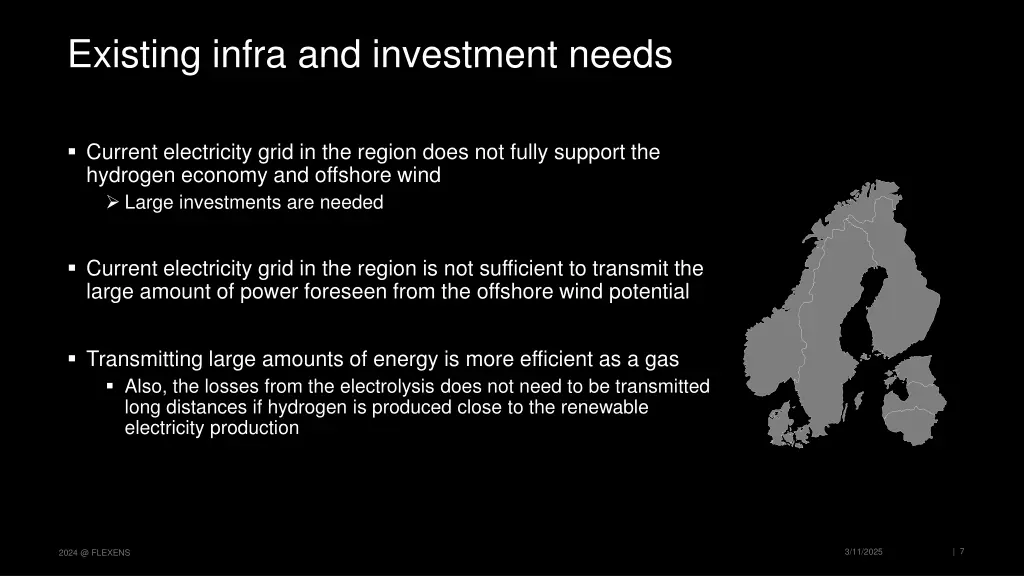 existing infra and investment needs