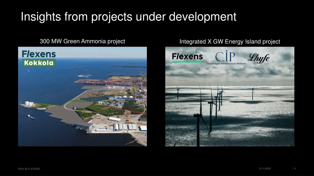 insights from projects under development