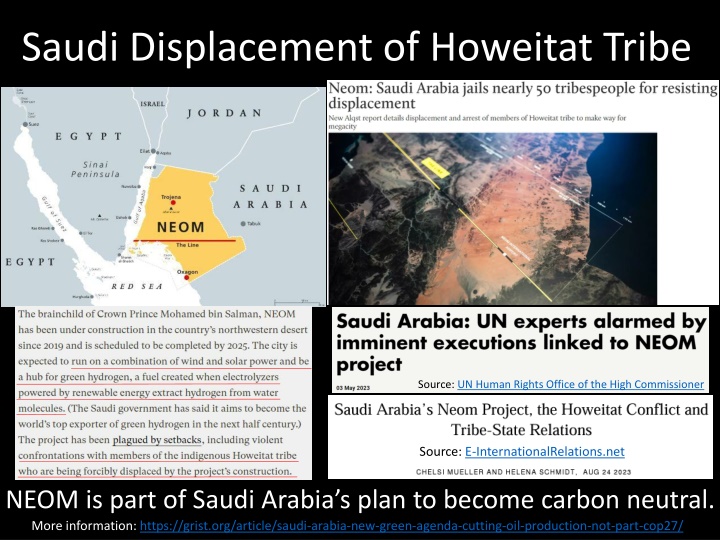 saudi displacement of howeitat tribe