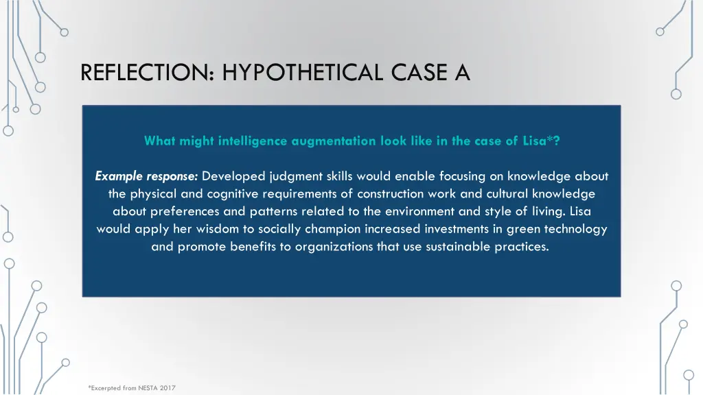 reflection hypothetical case a 1