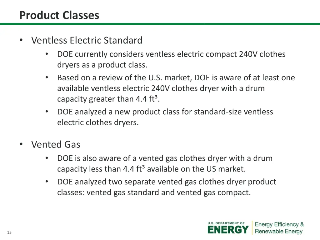 product classes 1
