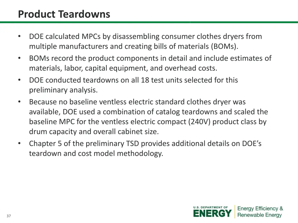 product teardowns