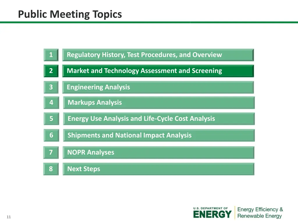 public meeting topics 1
