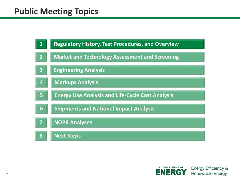 public meeting topics