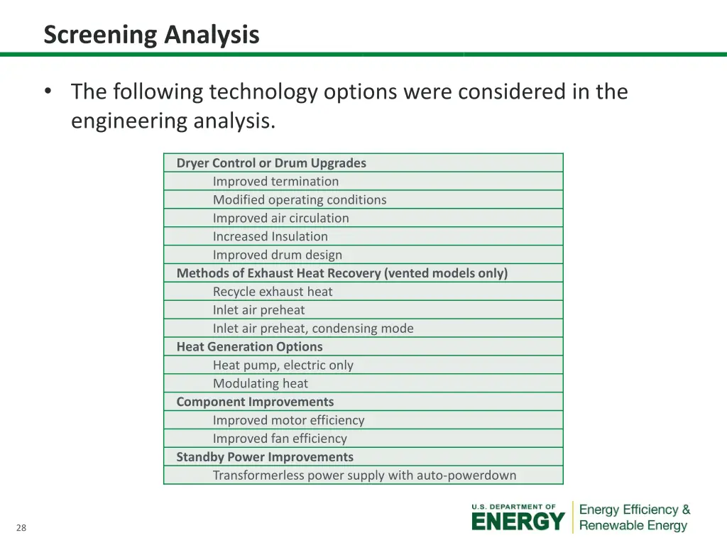 screening analysis 1
