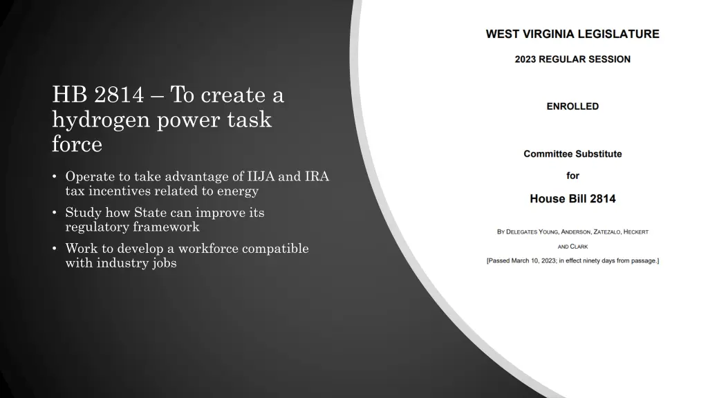 hb 2814 to create a hydrogen power task force