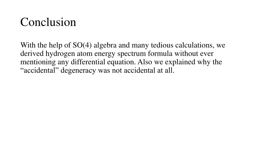 conclusion