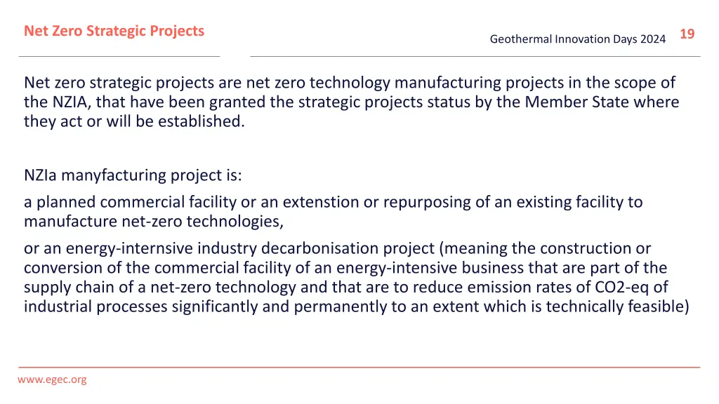 net zero strategic projects