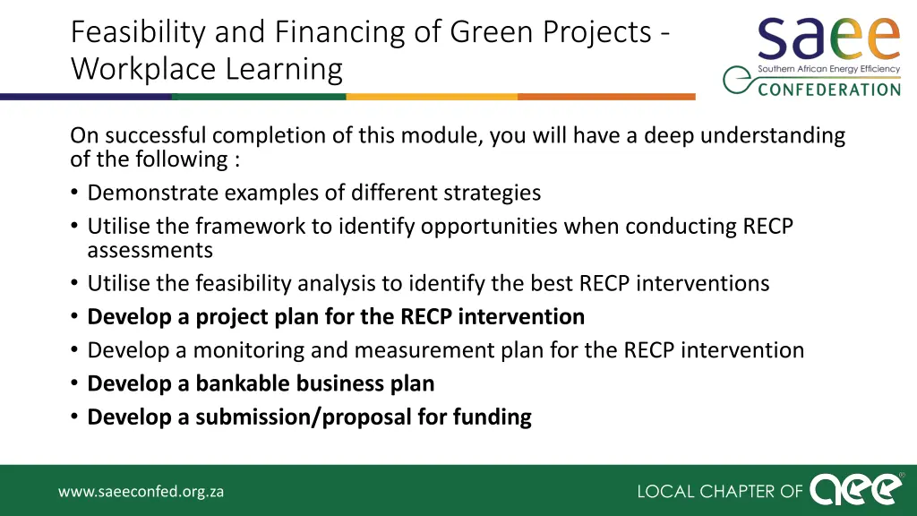 feasibility and financing of green projects 1