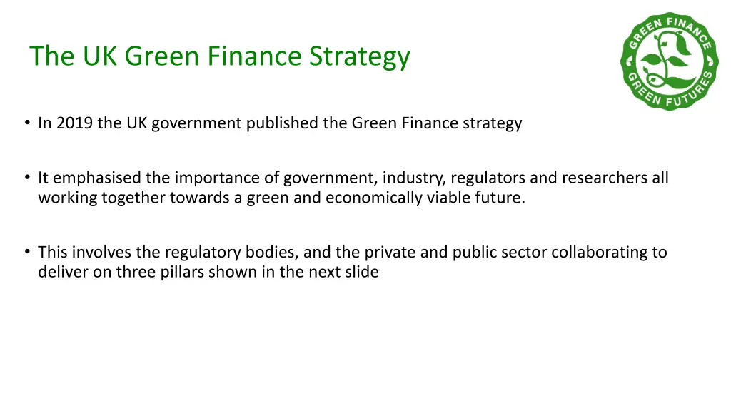 the uk green finance strategy