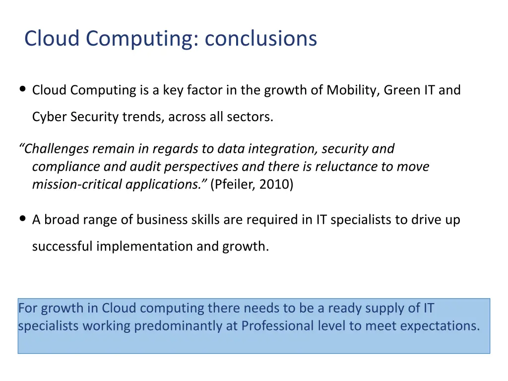 cloud computing conclusions
