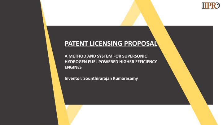patent licensing proposal