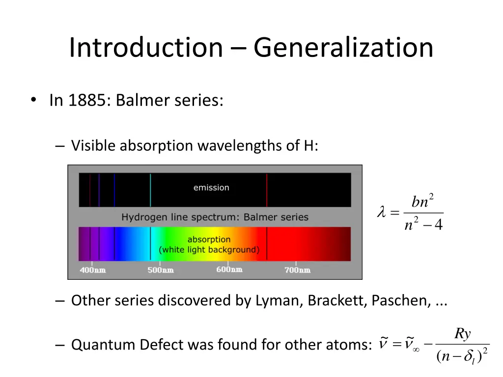 introduction generalization