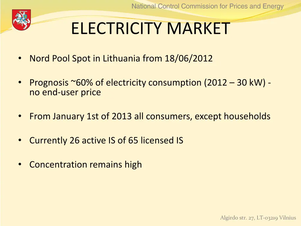 electricity market