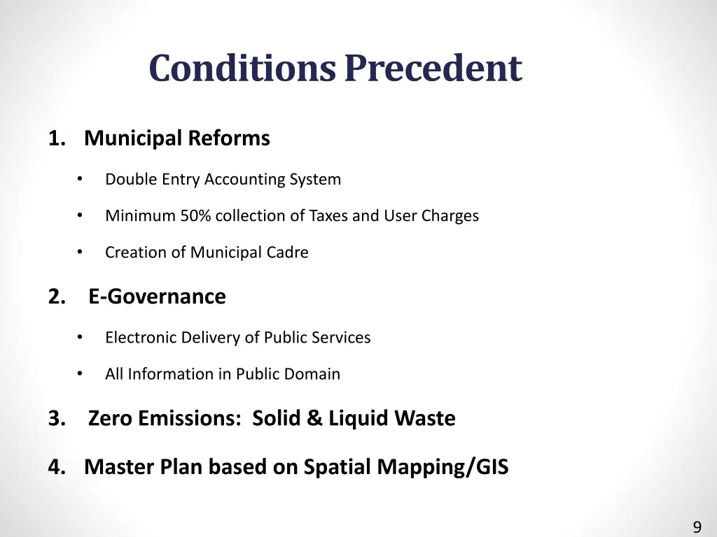 conditions precedent