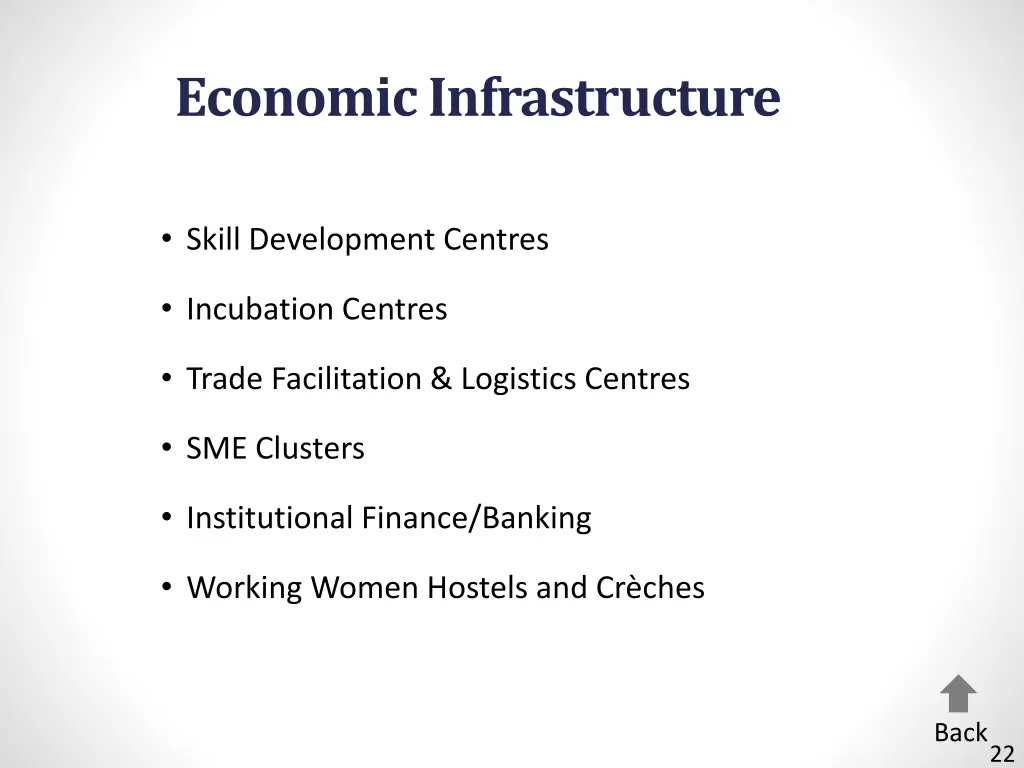 economic infrastructure