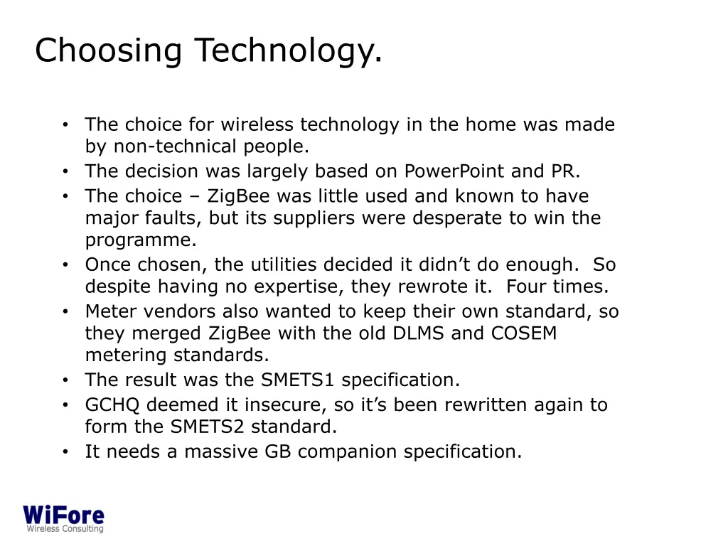 choosing technology