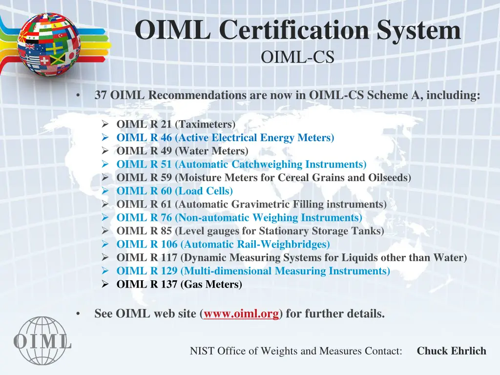 oiml certification system oiml cs 1