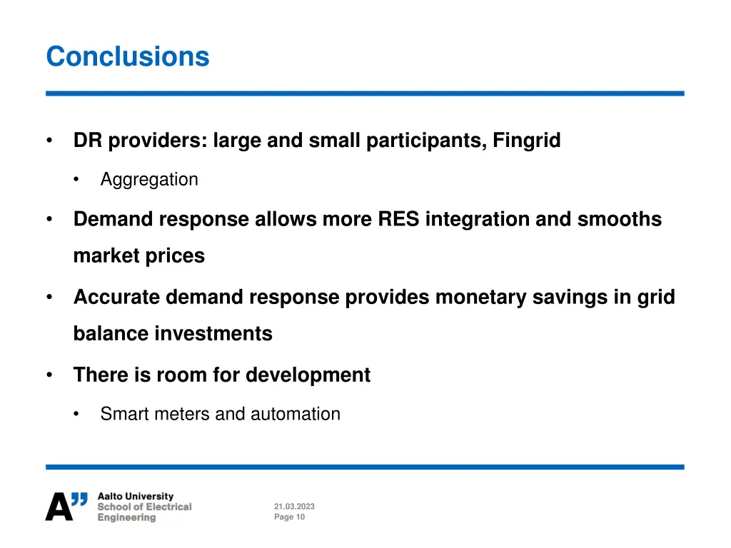 conclusions