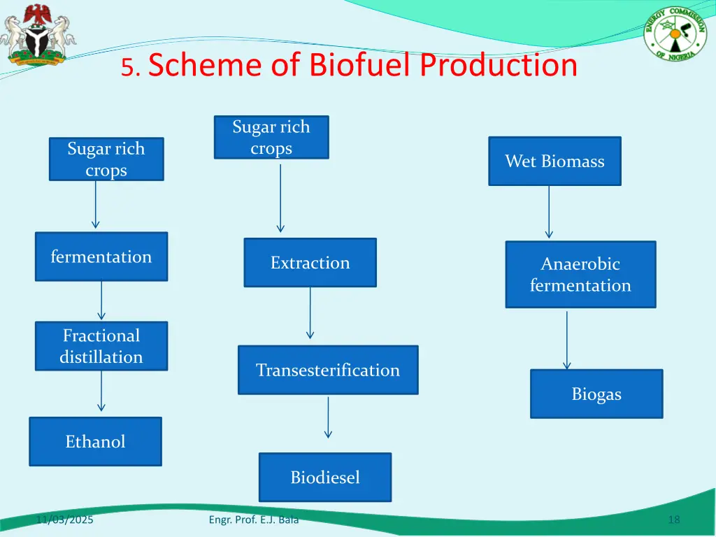 5 scheme of biofuel production