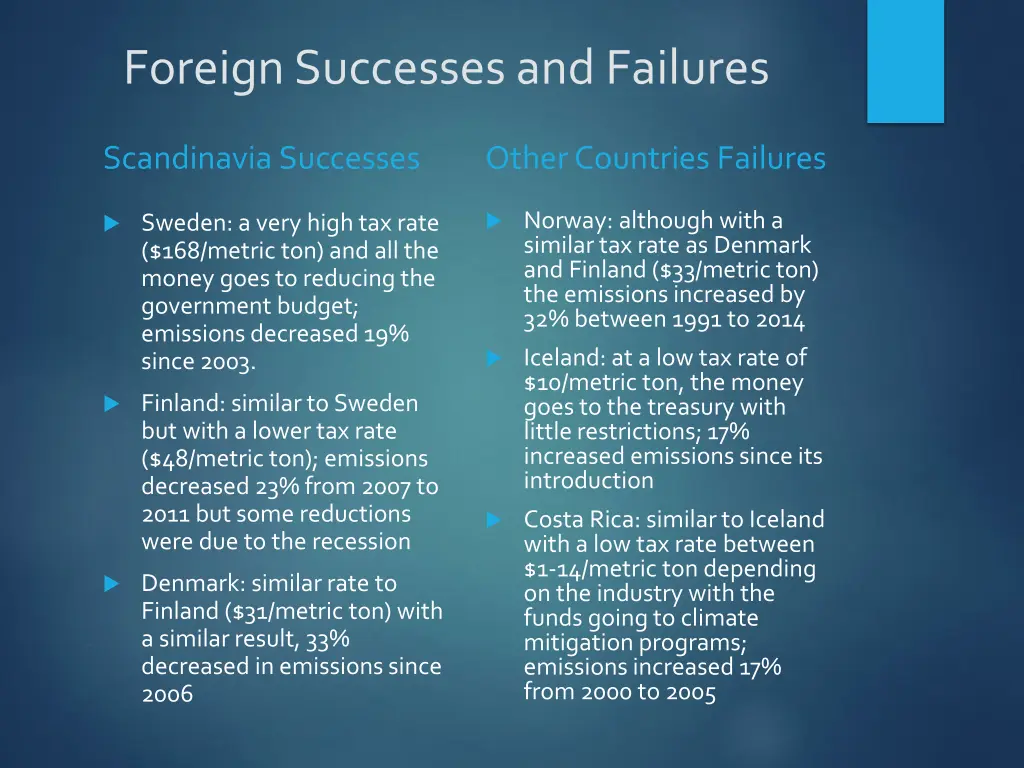 foreign successes and failures