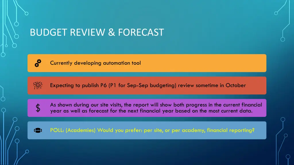 budget review forecast