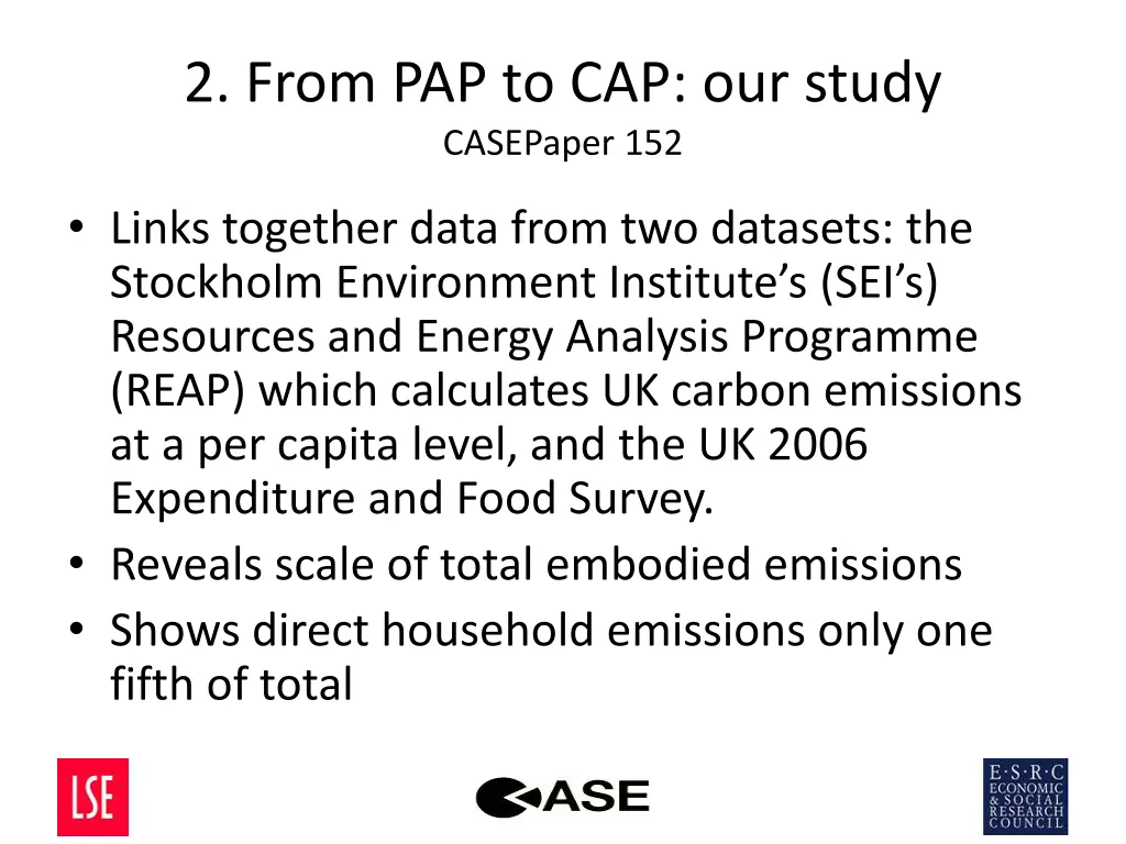 2 from pap to cap our study casepaper 152