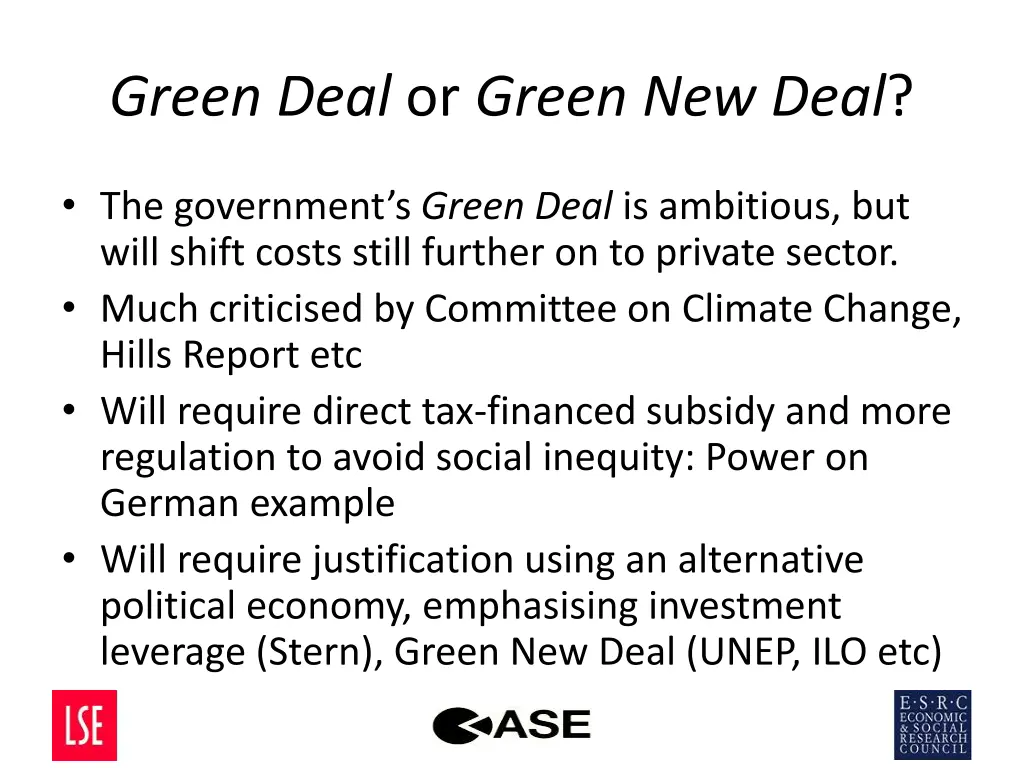 green deal or green new deal