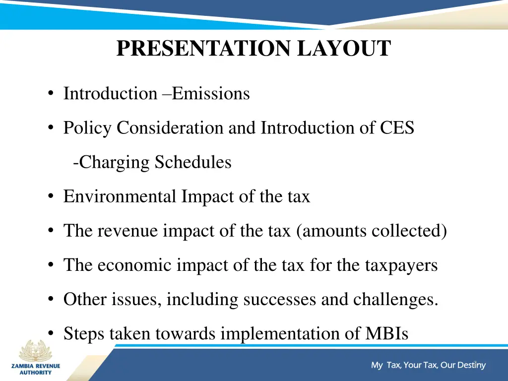 presentation layout