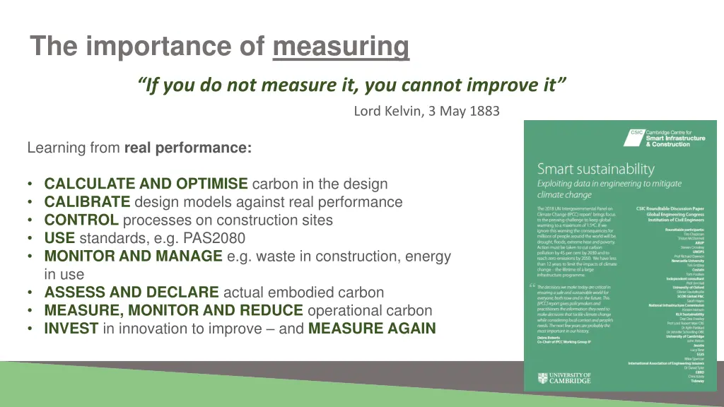 the importance of measuring