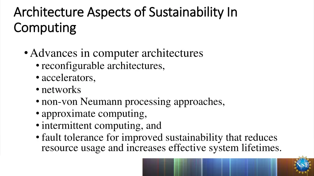 architecture aspects of sustainability
