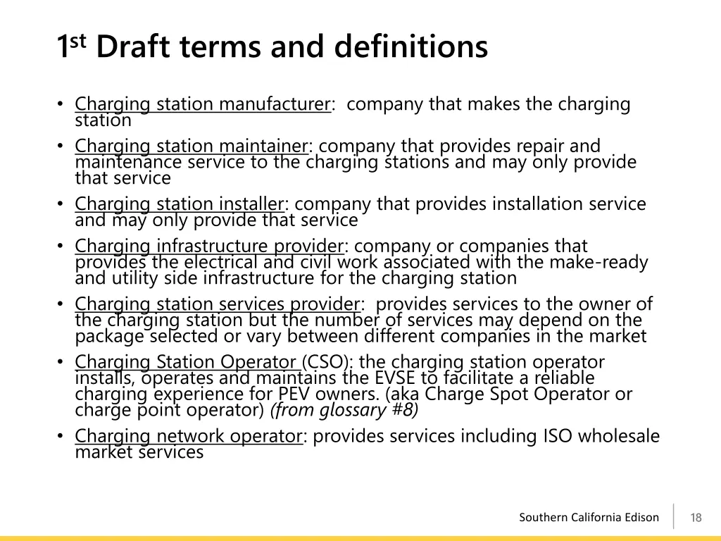 1 st draft terms and definitions