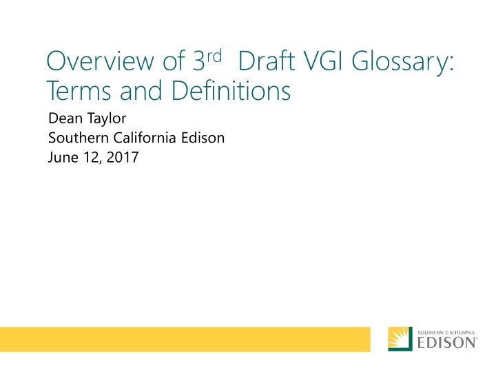 overview of 3 rd draft vgi glossary terms