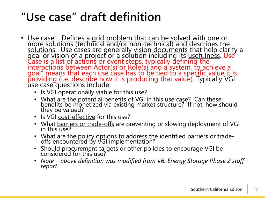 use case draft definition