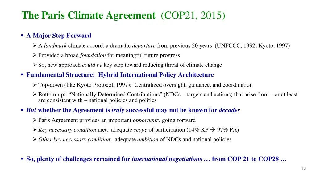 the paris climate agreement cop21 2015