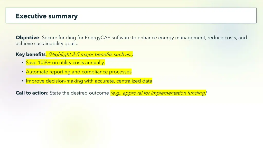 executive summary