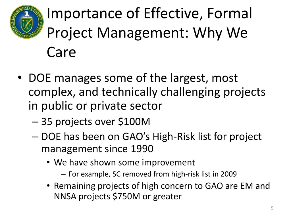importance of effective formal project management