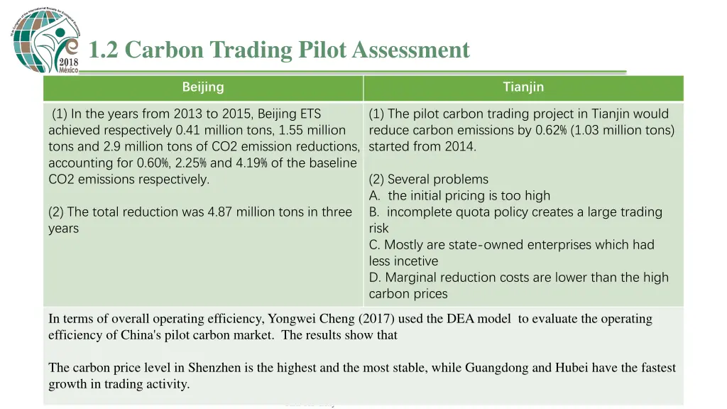 1 2 carbon trading pilot assessment